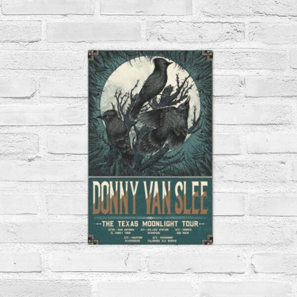Texas Moonlight Tour Poster